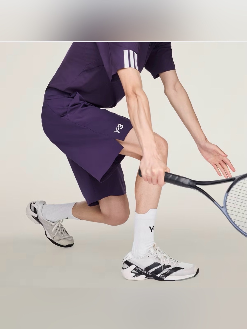 Y-3 [L] Adidas 9” Tennis Pro Ergo Shorts Aurora Plum JN2996